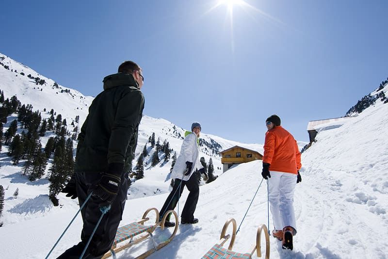  Tobogganing in Hochfügen in the Zillertal