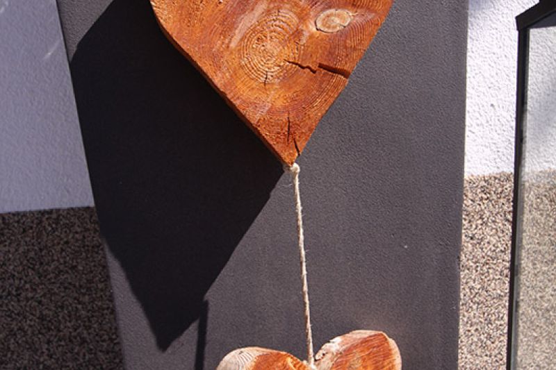 Wooden hearts