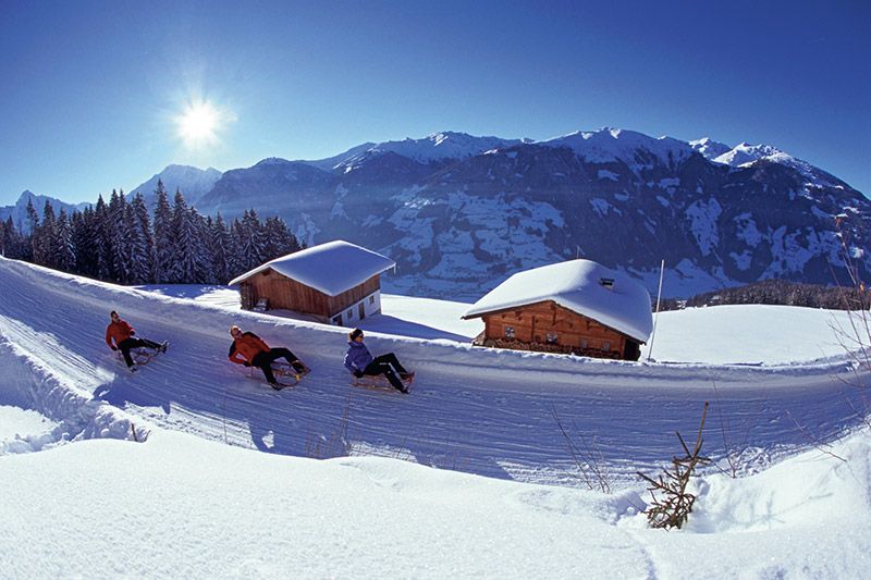 Rodeln im Zillertal